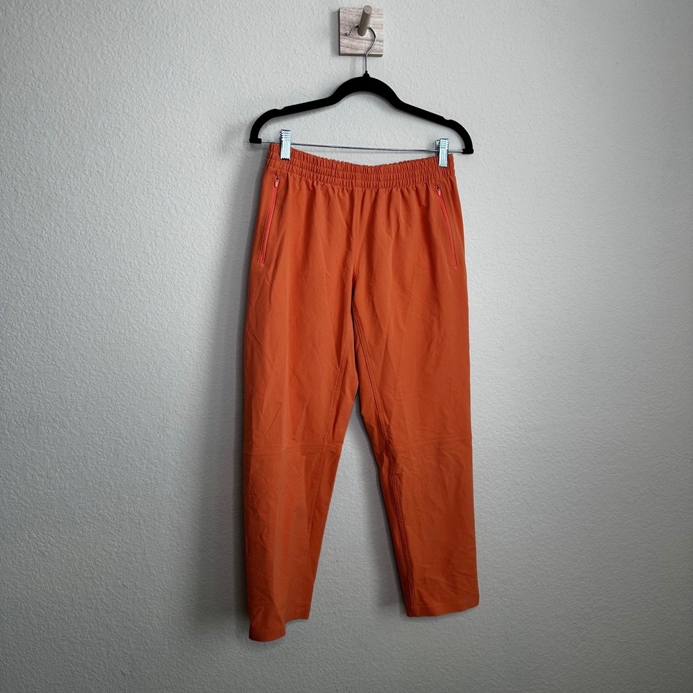Outdoor Voices RecTrek Pants Orange‎ Elastic Waist Hiking Activewear Small